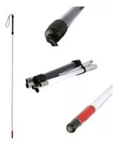 Bengala Dobrável Para Deficiente Visual Com Roller Branca