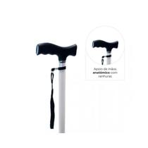 Bengala Fixa Tipo T DELLAMED D8 Prata