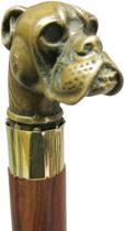 Bengala FYNJREX de Madeira 91 cm com Cabo em Forma de Cabeça de Boxer Bengala FYNJREX de Madeira 91 cm com Cabo em Forma de Cabeça de Boxer