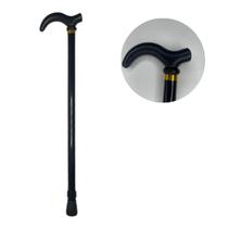 Bengala Idoso Alumínio Ortopédica Reforçada Preta 6 Ajustes Bengala Idoso Alumínio Ortopédica Reforçada Preta 6 Ajustes