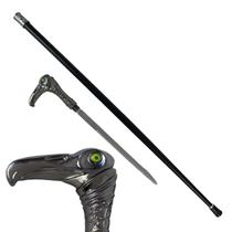 Bengala Medieval Decorativa Corvo com Lâmina Oculta 92cm Cosplay Colecionador Bengala Medieval Decorativa Corvo com Lâmina Oculta 92cm Cosplay Colecionador