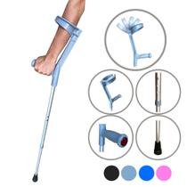 Bengala Muleta Articulada Regulável Altura Braço Colorida