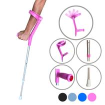 Bengala Muleta Articulada Regulável Altura Braço Colorida