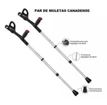 Bengala Muleta Canadense Regulável Altura Braço 120kg PAR