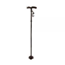 Bengala ortopedica 4 em 1 c/ lanterna articulada preta