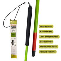 Bengala Para Deficiente Visual Baixa Visão Verde Com Roller - ALO