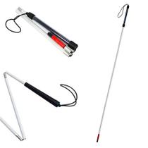 Bengala Para Deficiente Visual e Auditivo Branca Com Ponta Vermelha ALO