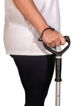 Bengala T Fixa Aluminio Mercur Muleta Regulavél Com Apoio