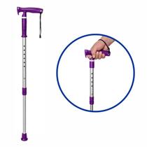 Bengala Tipo T Ajustável Alumínio Lilás Mercur