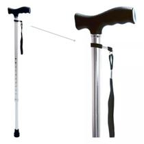 Bengala Tipo T Bastão Alumínio Regulável com Alça D8 Dellamed