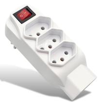 Benjamin Adaptador De Tomada Tripolar 4 Saídas 10a Bivolt - Kapbom
