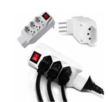 Benjamin Tripolar 4 Saídas 10a Bivolt Com Interruptor Benjamin Tripolar 4 Saídas 10a Bivolt Com Interruptor