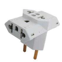 Benjamin Universal Tipo T Adaptador de 3 para 2 Pinos Tomada Plug Pino 10A Atende todos os tipos de Tomadas Elétricas Tensão Máxima 250V 01 Unidade