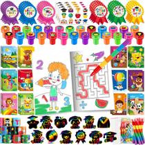 BenLouis Kit de Lembrancinhas de Formatura com 192 Peças para Colorir BenLouis Kit de Lembrancinhas de Formatura com 192 Peças para Colorir