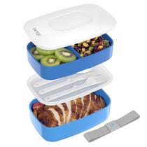 Bento Box Bentgo Classic de 3 compartimentos com conjunto de utensílios azul