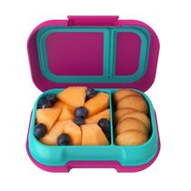 Bento Box Bentgo Kids Snack, 2 compartimentos, 350 ml, fúcsia/azul-petróleo