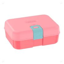 Bento Box Coral Lancheira Infantil Escolar Kit Lanche