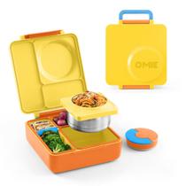 Bento Box Infantil OmieBox com Garrafa Térmica à Prova de Vazamentos Bento Box Infantil OmieBox com Garrafa Térmica à Prova de Vazamentos