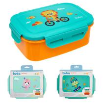 Bento Box Lancheira Infantil Com Divisórias Buba Zoo Buba