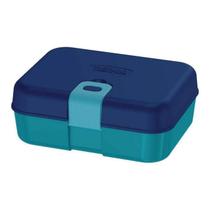 Bento Box Lancheira Infantil Escolar Kit Lanche Thermos Azul