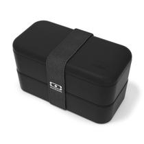 Bento Box monbento MB Original Onyx 2 camadas preta sem BPA Bento Box monbento MB Original Onyx 2 camadas preta sem BPA
