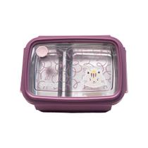 Bento Box Térmica Inox Milky com Divisórias - Lancheira Infantil Bento Box Térmica Inox Milky com Divisórias - Lancheira Infantil