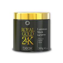 Beox professional Luminous Mask Royal Gold 24K Máscara nutri e promove alta hidratação 500g