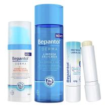 Bepantol Kit Protetor Labial FPS50 4,5g + Loção Facial Revitalizante FPS25 50ml + Gel de Limpeza Facial 200ml