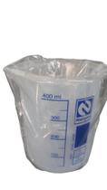Béquer Becker Plástico 400ml Forma Baixa Autoclavável