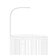 Berçário de madeira maciça de faia Drape Rod Stokke Sleepi White