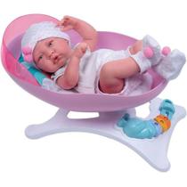 Bercinho Balanço Boneca Baby Ninos Balança e Gira de Verdade