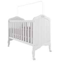 Berço 100% Mdf Branco Americano Harmonia De Bebê Vira Cama