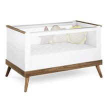 Berço 2 em 1 Canção de Ninar Branco/Amendola Rustica - Divicar