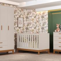 Berço 2 em 1 em MDF 133cm x 90cm Flip Bege/Areia Fosco Berço 2 em 1 em MDF 133cm x 90cm Flip Bege/Areia Fosco