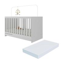 Berço 3 Em 1 Com Colchão Incluso Doce De Leite Multimóveis Branco Berço 3 Em 1 Com Colchão Incluso Doce De Leite Multimóveis Branco