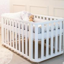 Berço 3 em 1 de Bebê Branco Fosco Linha Evolutiva Loop Quater