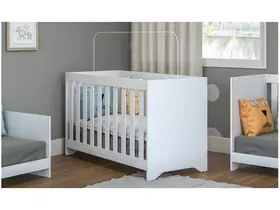 Berço 3 em 1 Evolutivo com 3 ANOS de Garantia para Colchão 60 x 130 cm Multimóveis Branco Berço 3 em 1 Evolutivo com 3 ANOS de Garantia para Colchão 60 x 130 cm Multimóveis Branco