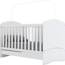 Berço 3 em 1 Mini Cama Bala De Menta Henn Branco
