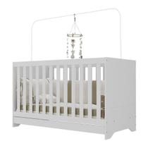 Berço 3 Em 1 Para Colchão 60x130cm Pipoca Multimóveis Bb0527 Branco Berço 3 Em 1 Para Colchão 60x130cm Pipoca Multimóveis Bb0527 Branco