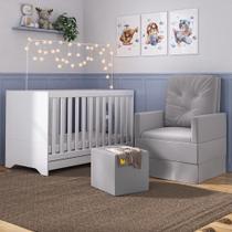 Berço 3X1 Com Colchão Incluso Poltrona E Puff Mp4100 Berço 3X1 Com Colchão Incluso Poltrona E Puff Mp4100