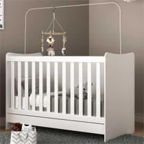 Berço 4 em 1 para Colchão 60 x 130 cm Multimóveis Evolution vira Escrivaninha FG0541PN Branco