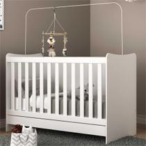 Berço 4 em 1 para Colchão 60 x 130 cm Multimóveis Evolution vira Escrivaninha FG0541PN Branco