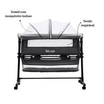 Berço 6 em 1 Portátil Moises Com Mosquiteiro De Bebê Acopla Na Cama
