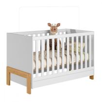 Berço Americano 2 em 1 Mini Cama Fantasia Branco Qmovi