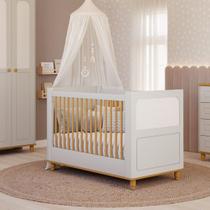 Berço Americano 3 em 1 Mini Cama Mini Sofá Vienelle com Tela 100% MDF Berço Americano 3 em 1 Mini Cama Mini Sofá Vienelle com Tela 100% MDF