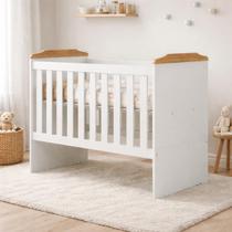 Berço Americano 3 em 1 Segurança Inmetro para Colchão 70x130cm Cor:Branco