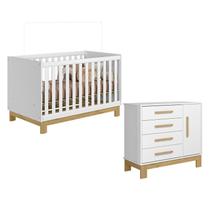 Berço Americano 4315 e Cômoda Sapateira 4355 Q Encanto Slim Branco Acetinado Qmovi Berço Americano 4315 e Cômoda Sapateira 4355 Q Encanto Slim Branco Acetinado Qmovi