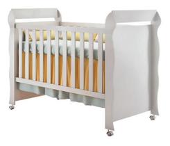 Berço Americano Bebê Vira Cama Mirelle Branco Carolina Baby