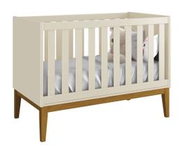Berço Americano Classic New Areia Fosco com Madeira - Reller