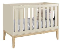 Berço Americano Classic New Areia Fosco com Natural - Reller